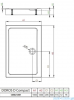 Radaway Doros D Compact Stone brodzik 120x100 czarny SDRD1210-05-54S